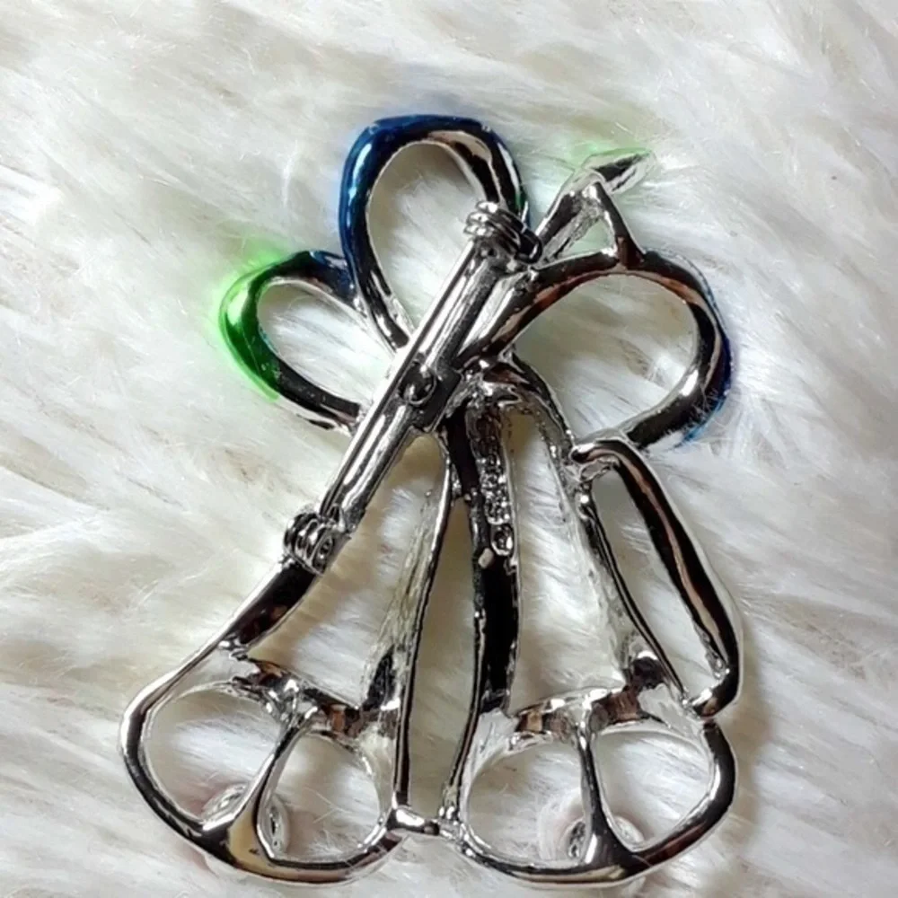 Gerrys Signed Holiday Bell Brooch